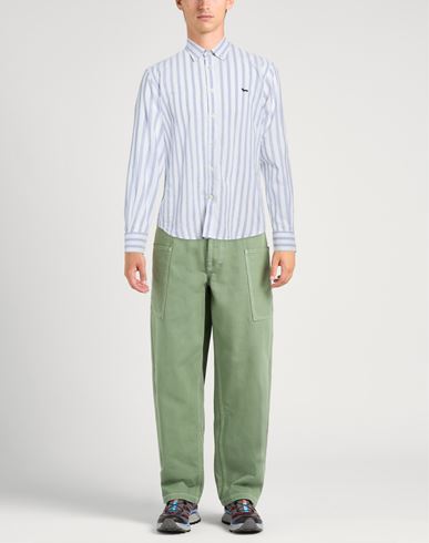 Man Shirt Blue Size L Cotton, Linen