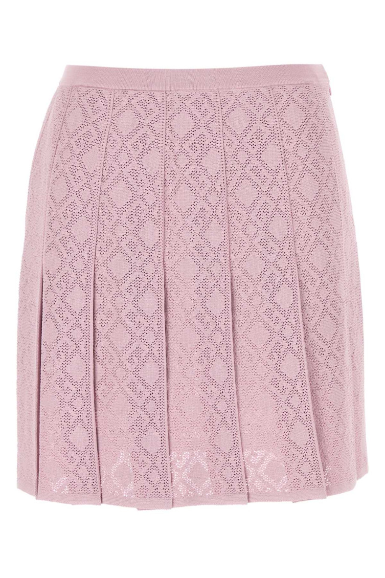 Pink Viscose Blend Skirt