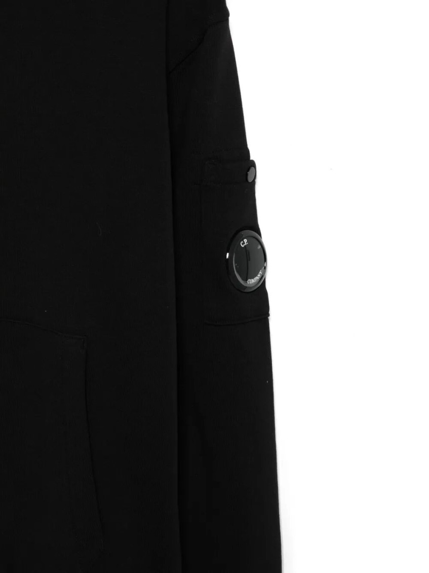 Boys Black Solid Hoodie
