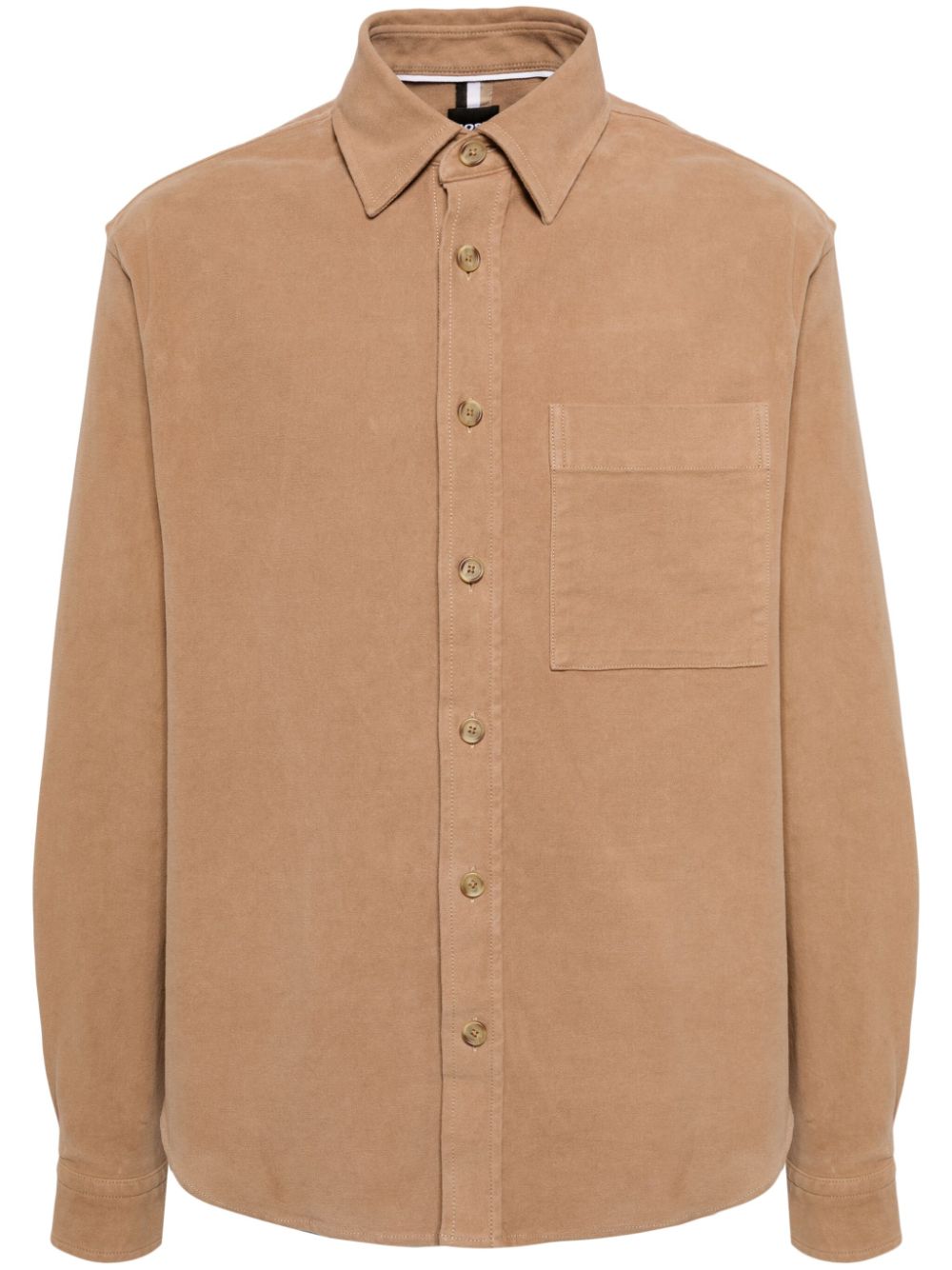 Button-up shirt jacket - Brown