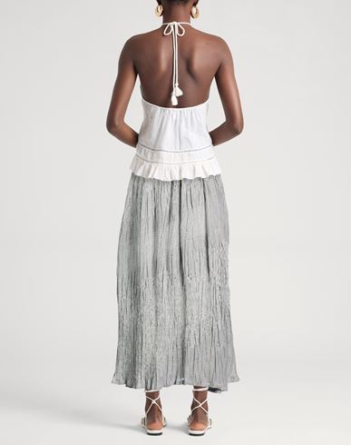 Woman Maxi skirt Charcoal Size M Cupro