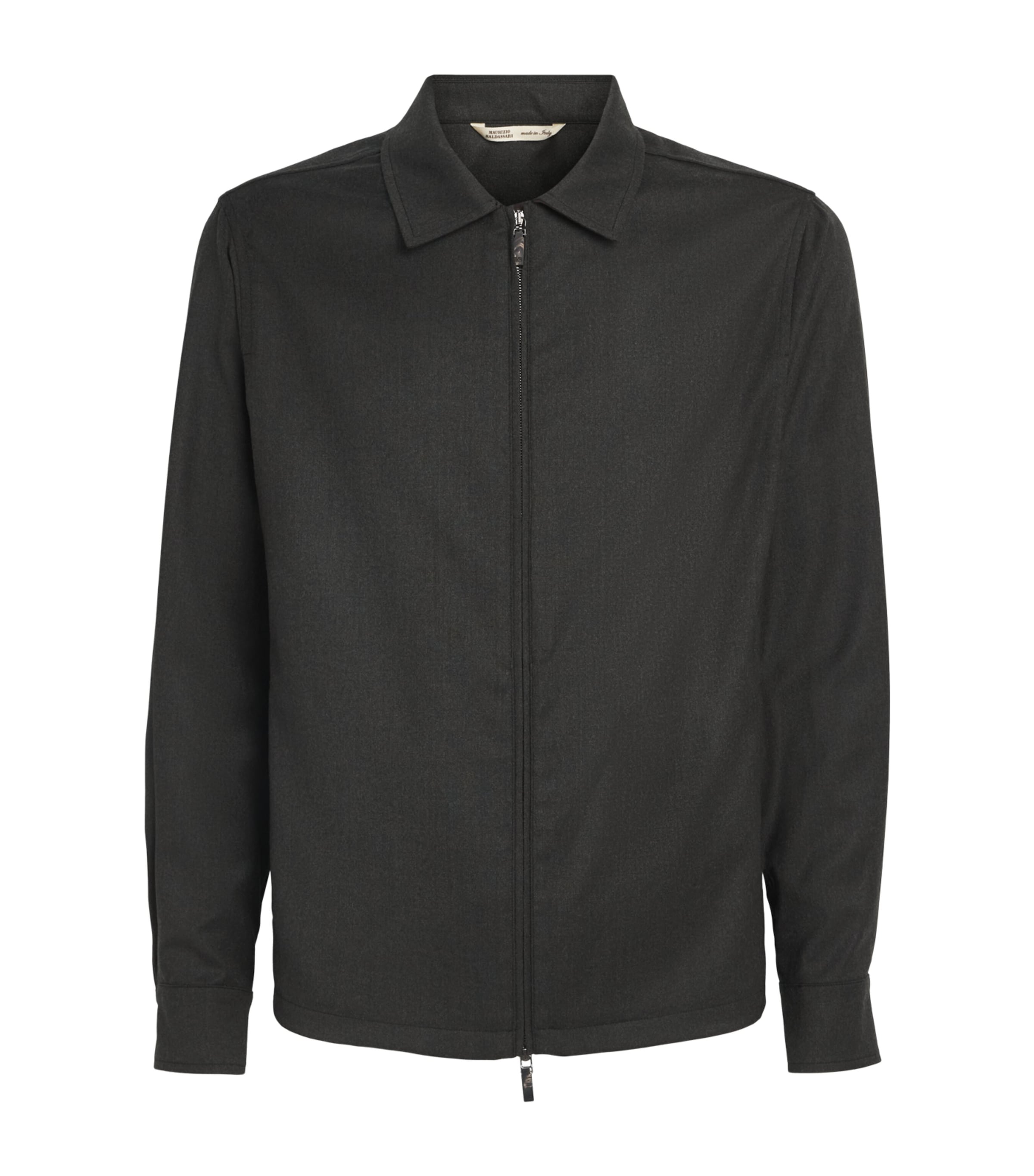 Stretch-Wool Overshirt