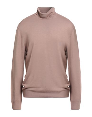 Man Turtleneck Light brown Size XXL Virgin Wool
