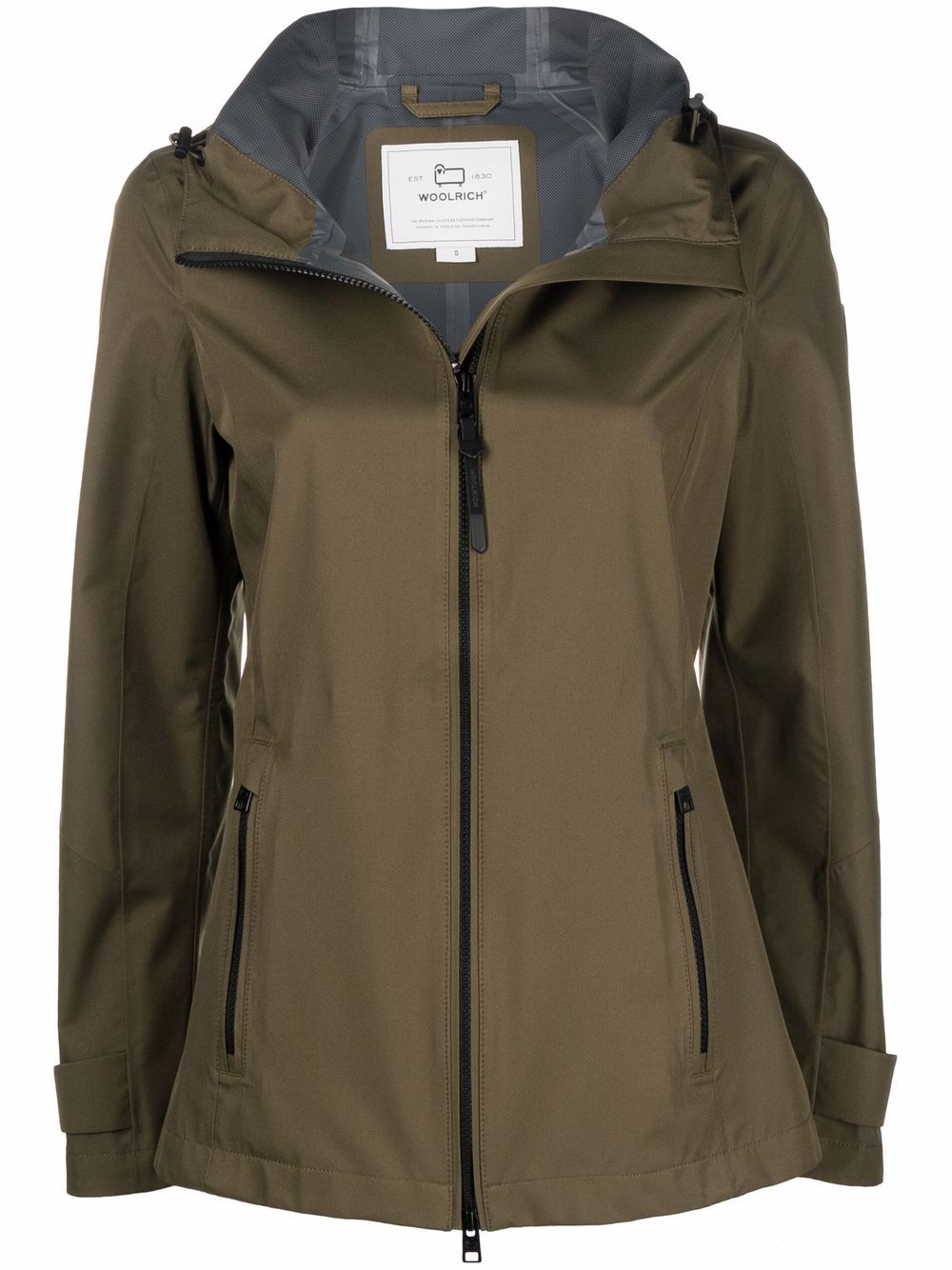 Zip-up hooded jacket - Green