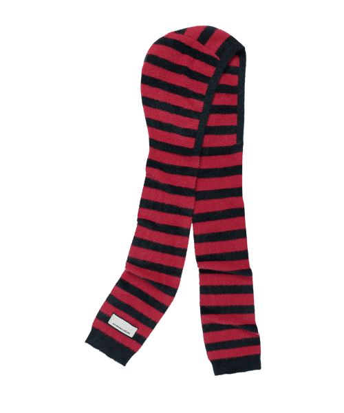 HOODED MUFFLER RED