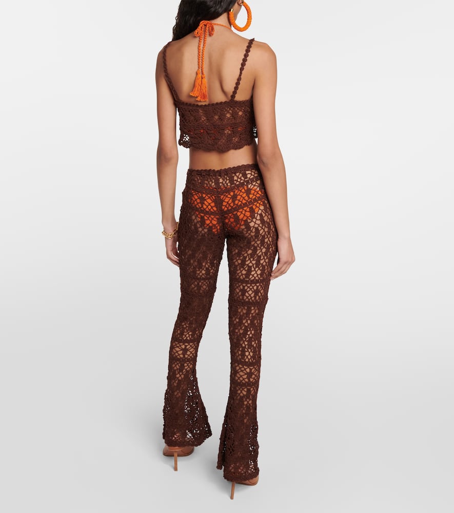 Crochet cotton cropped top