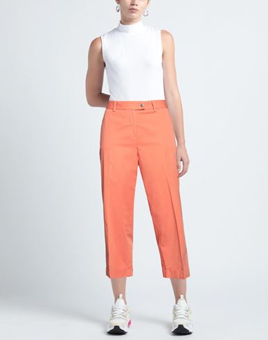 Même By Giab's Woman Pants Orange Size 10 Cotton, Elastane