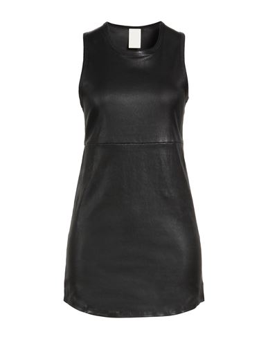 Woman Mini dress Black Size S Lambskin