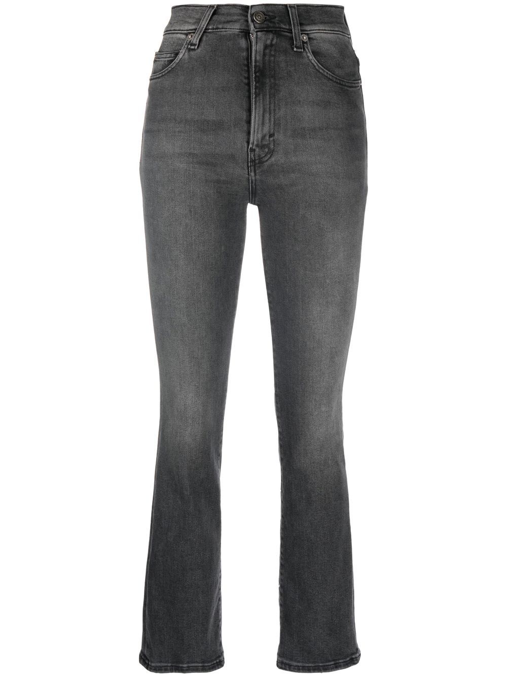 Stonewashed slim-cut jeans - Blue
