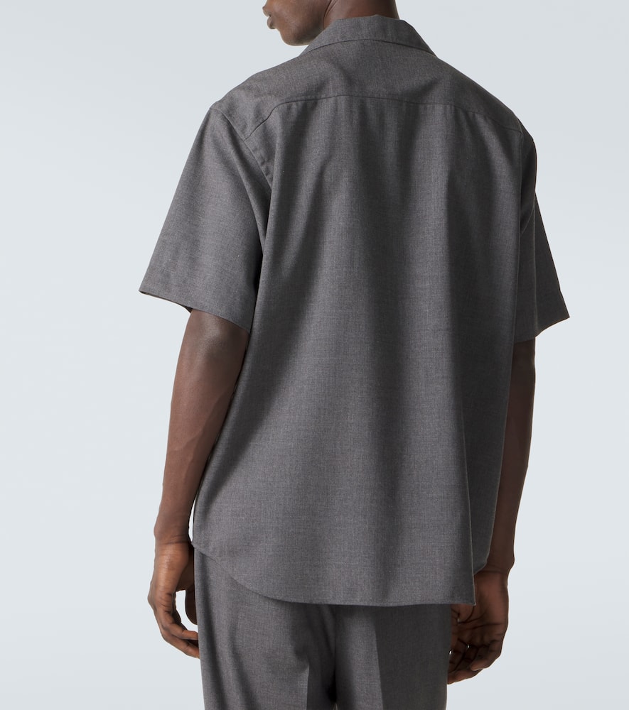 Cashmere poplin shirt