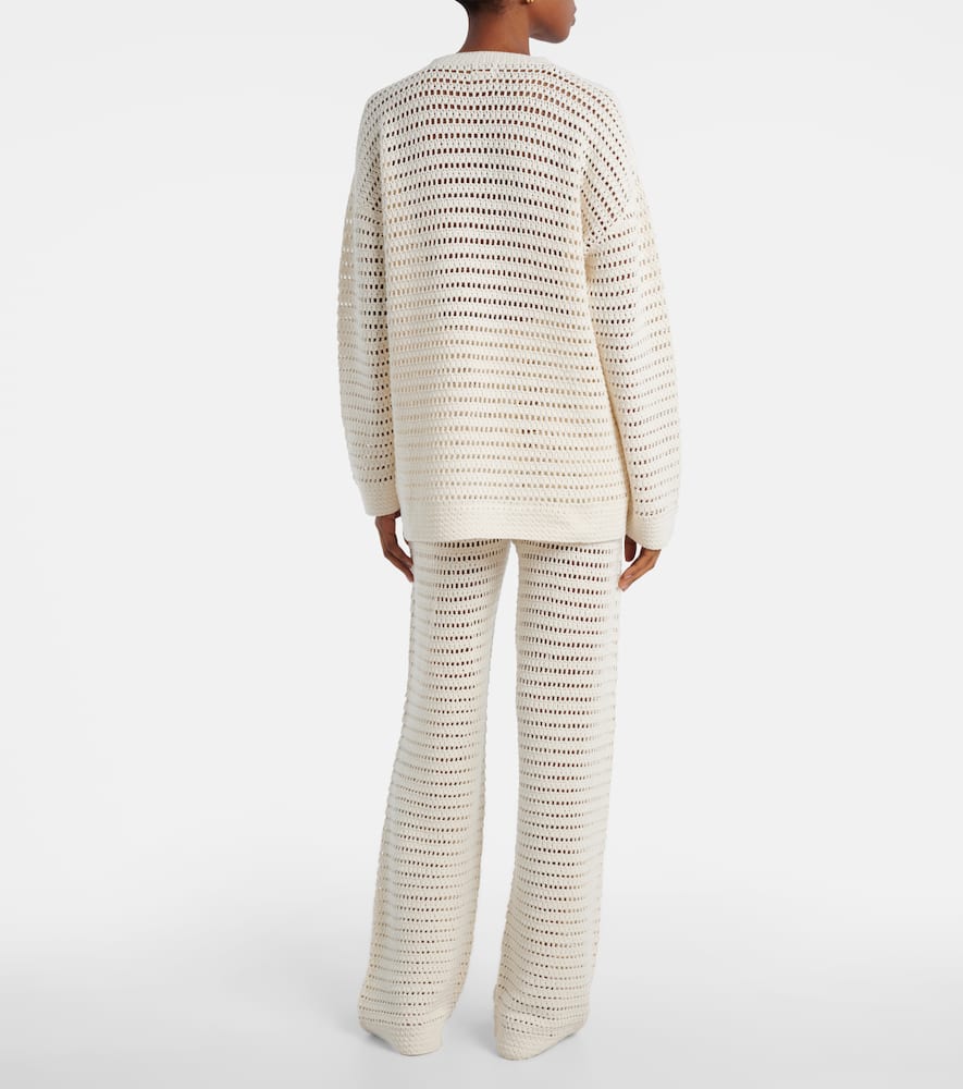 Lucy crochet cotton sweater