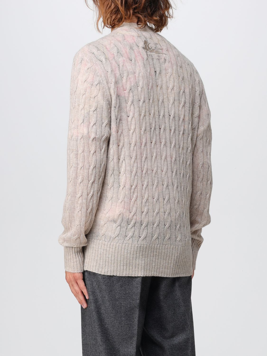 Cable-knit cashmere cardigan - Neutrals