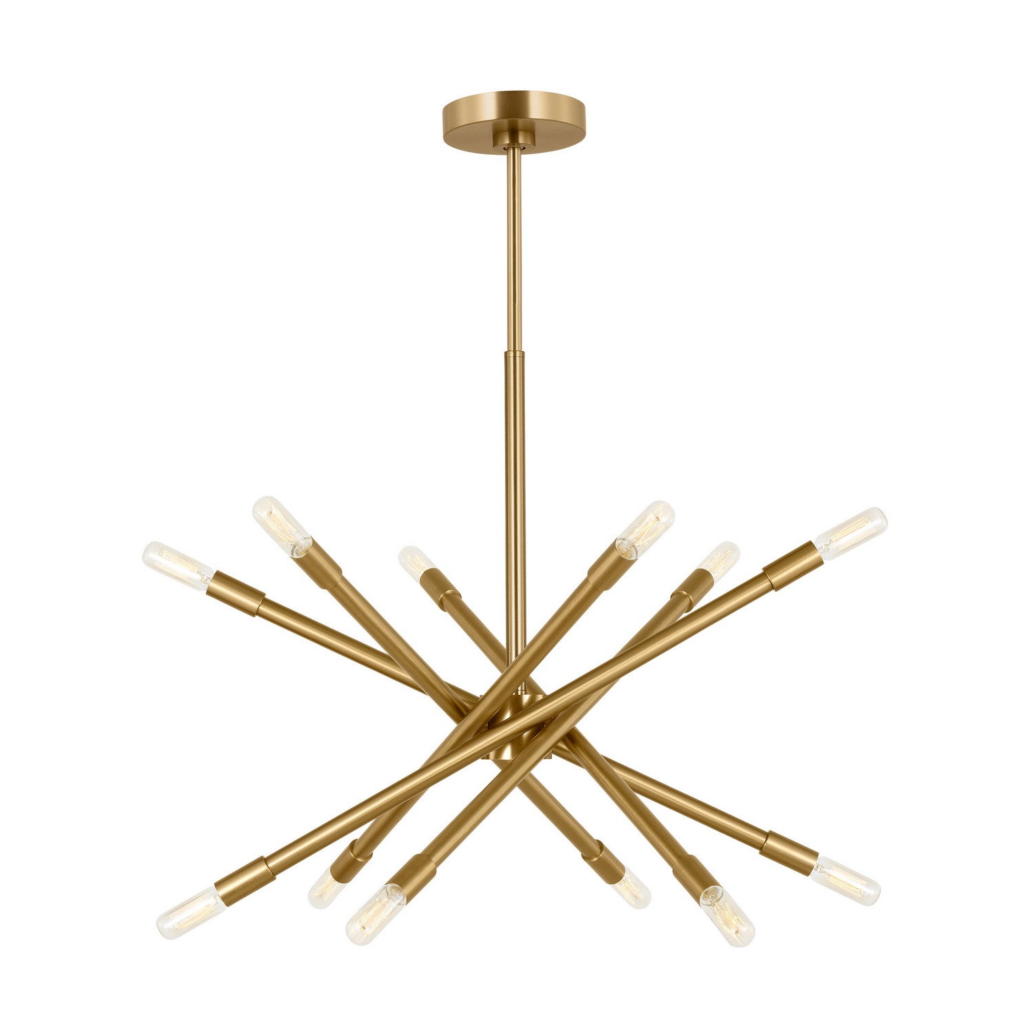 Eastyn 12-Light Chandelier in Burnished Bra