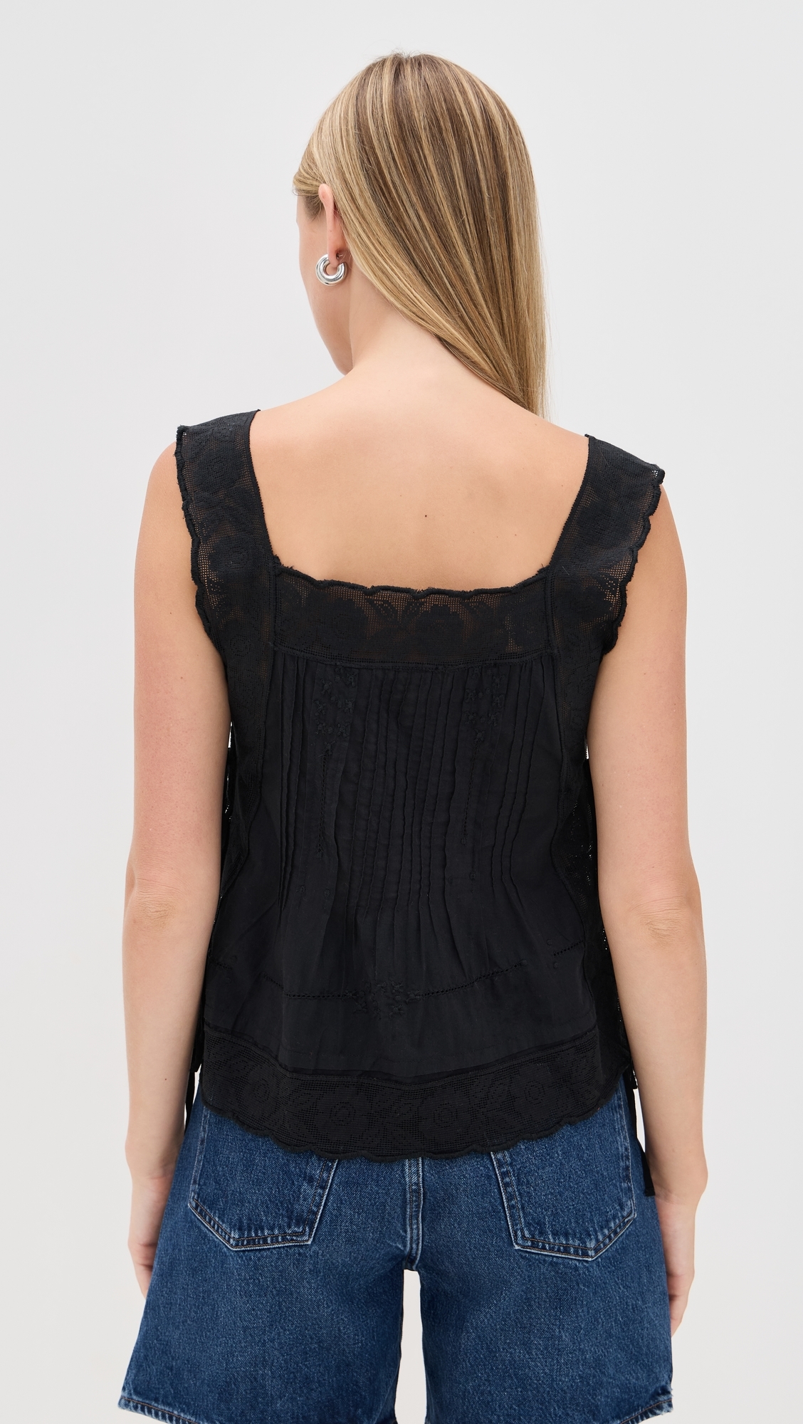 The Attic Lace Cami Black