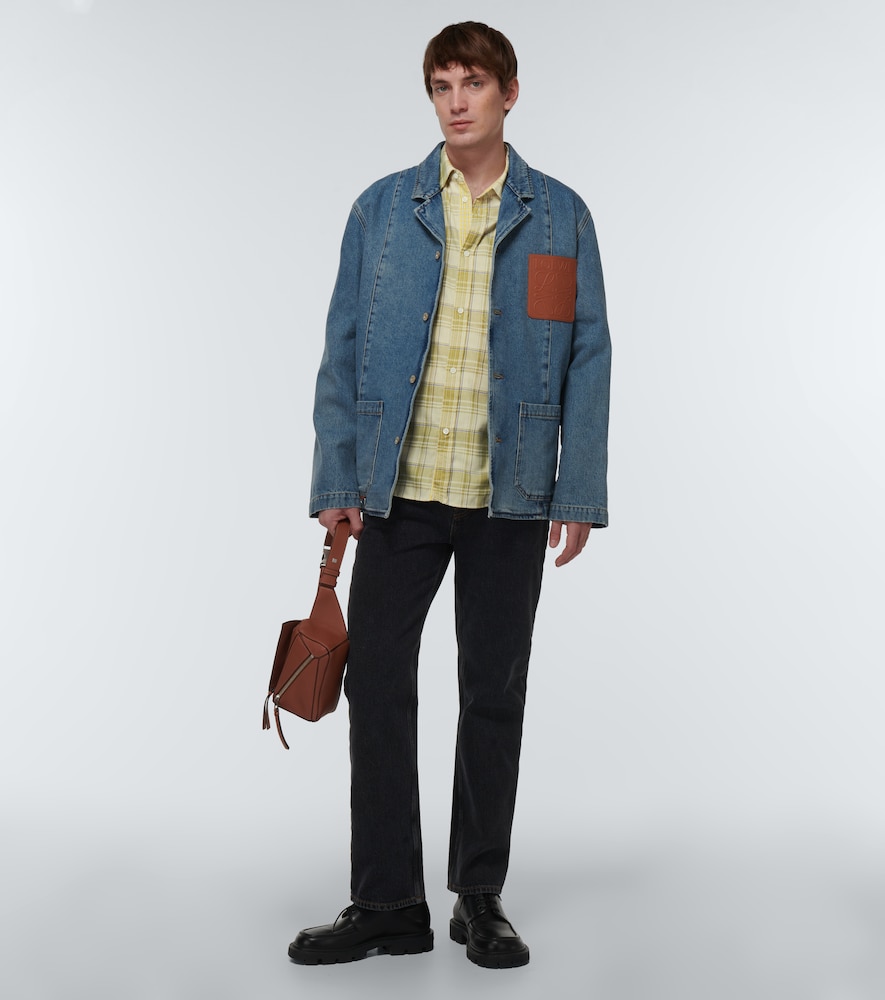 Loewe Checked gauze shirt