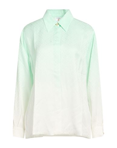 Woman Shirt Light green Size M Viscose