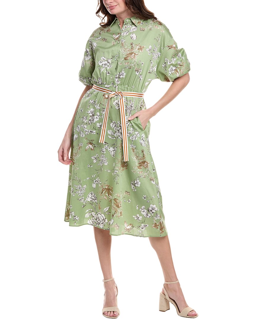IBlues Puff Sleeve Midi Dress