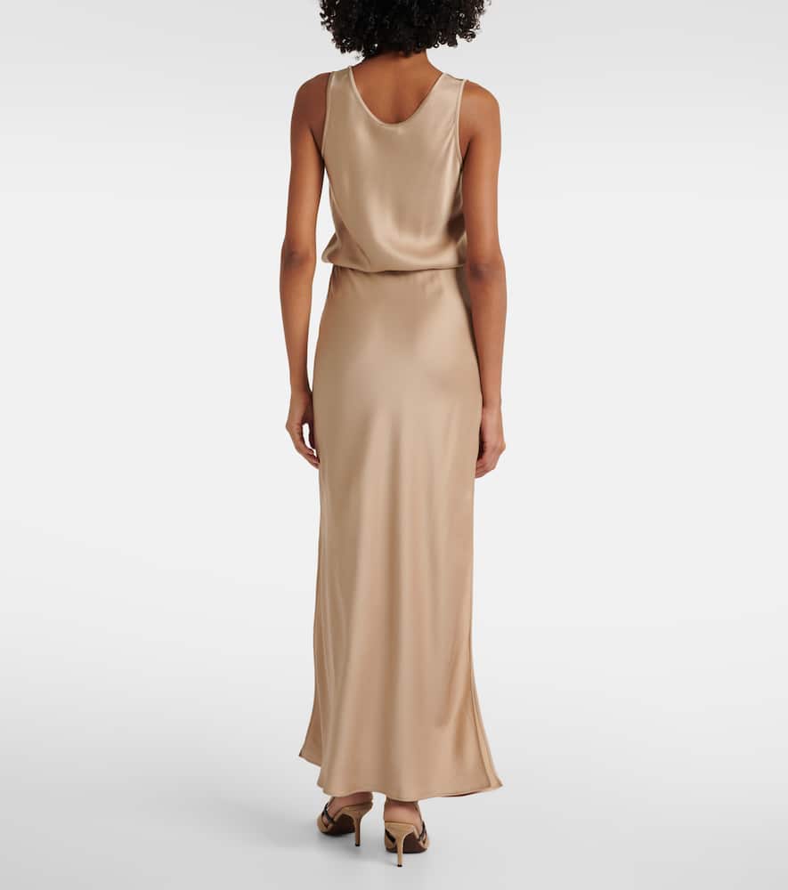 Satin maxi dress