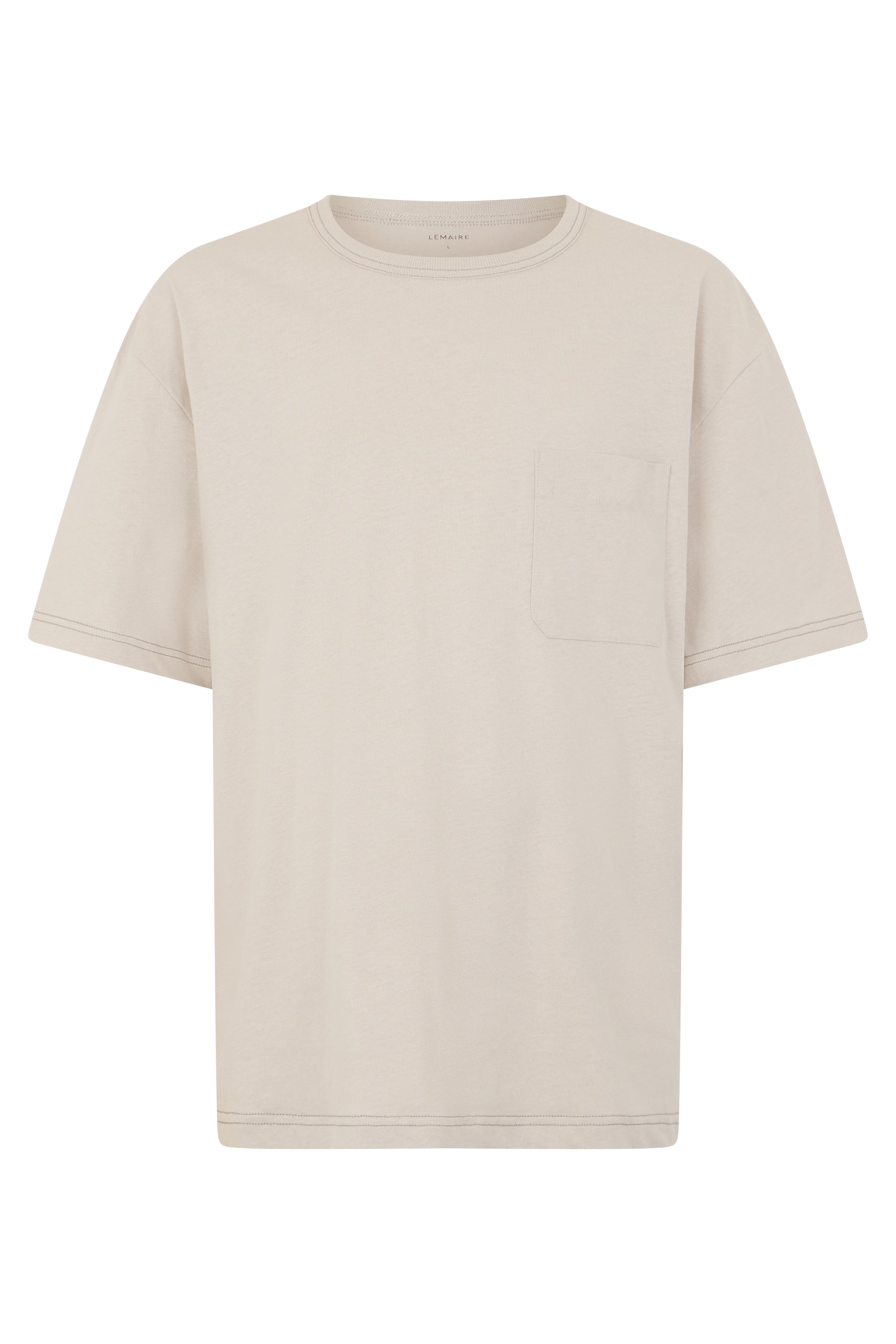 Cotton-Linen T-Shirt — Beige