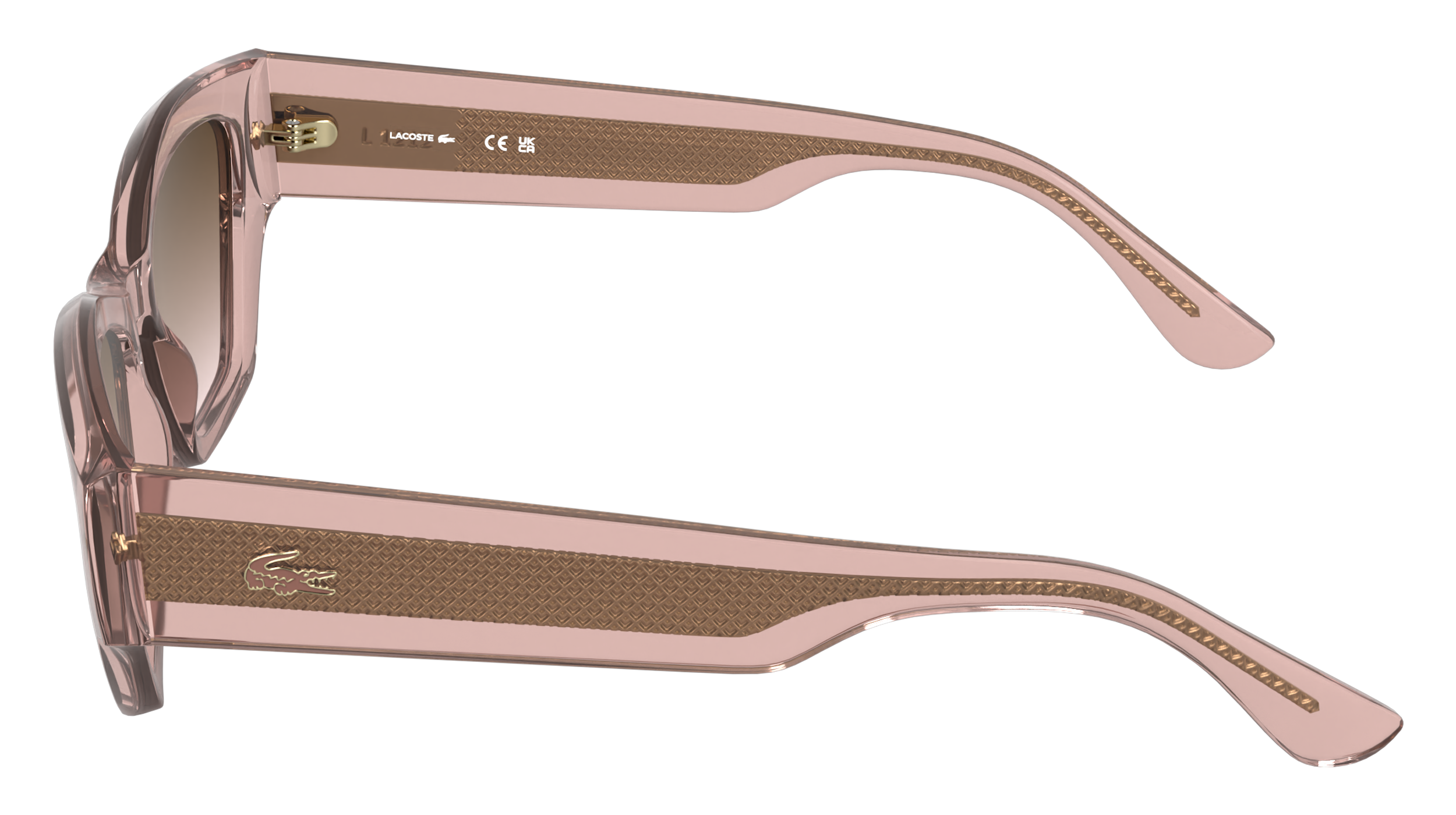Lacoste Vrouw Lacoste L6072S 662 Zonnebrillen Bio-geïnjecteerd Roos Bruin Kwadraat Normaa