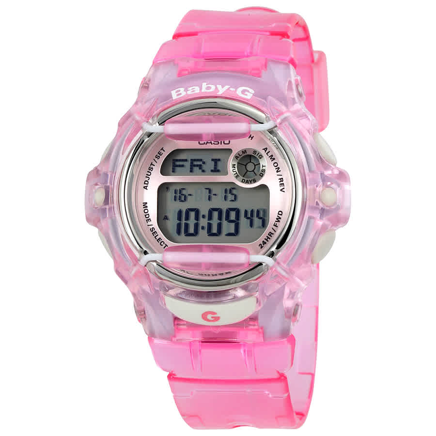 Baby G Pink Resin Digital Ladies Watch BG169R