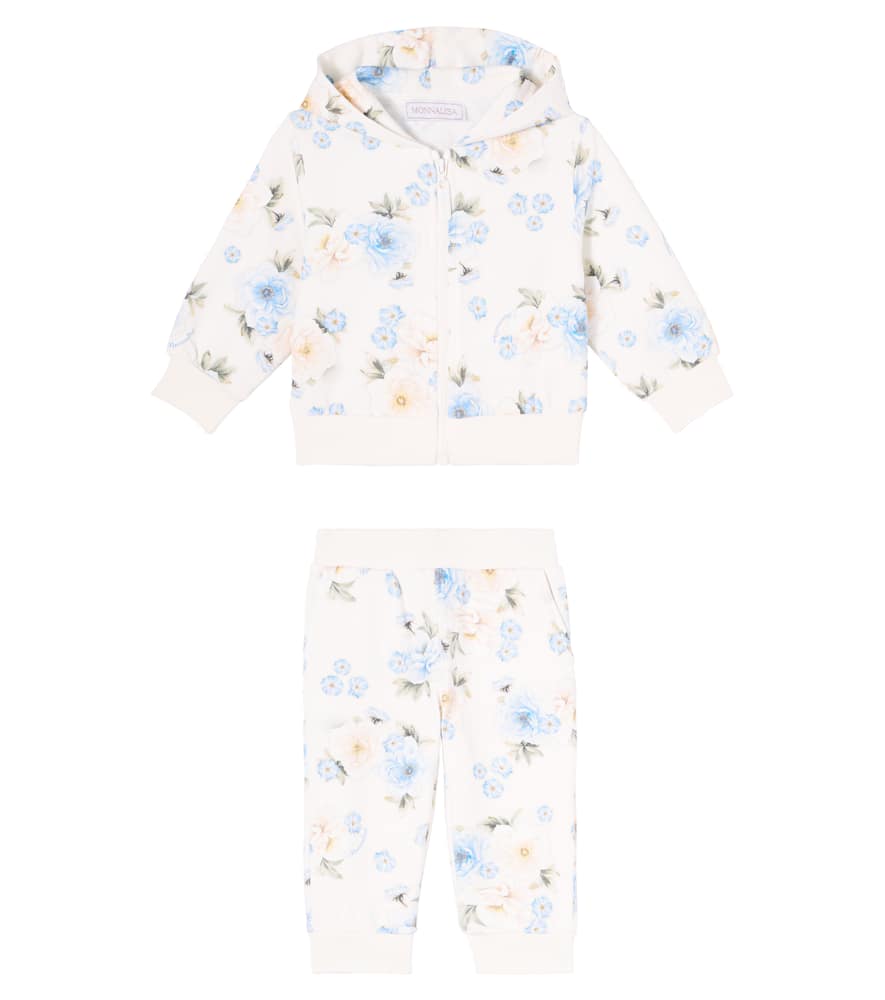 Baby floral hoodie and sweatpants set