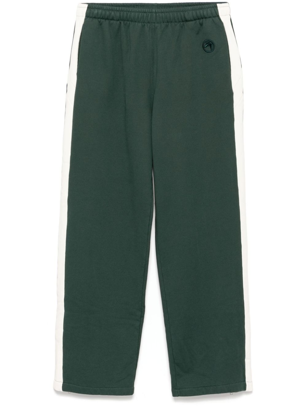 Side-stripe track pants - Green