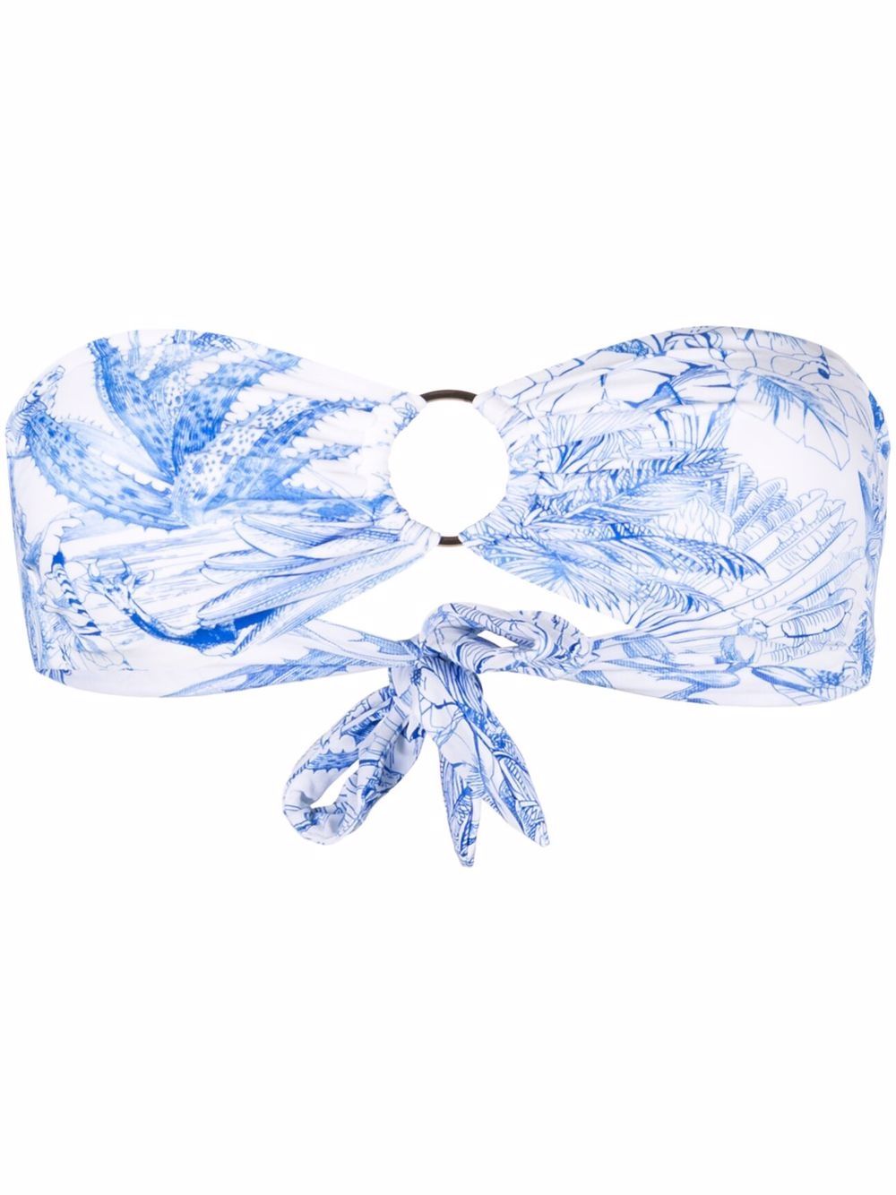 Ancona bandeau bikini top - Blue
