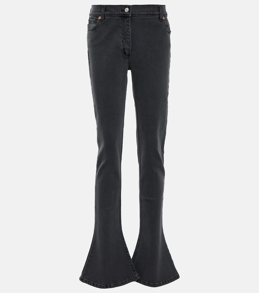 Flared slim jeans