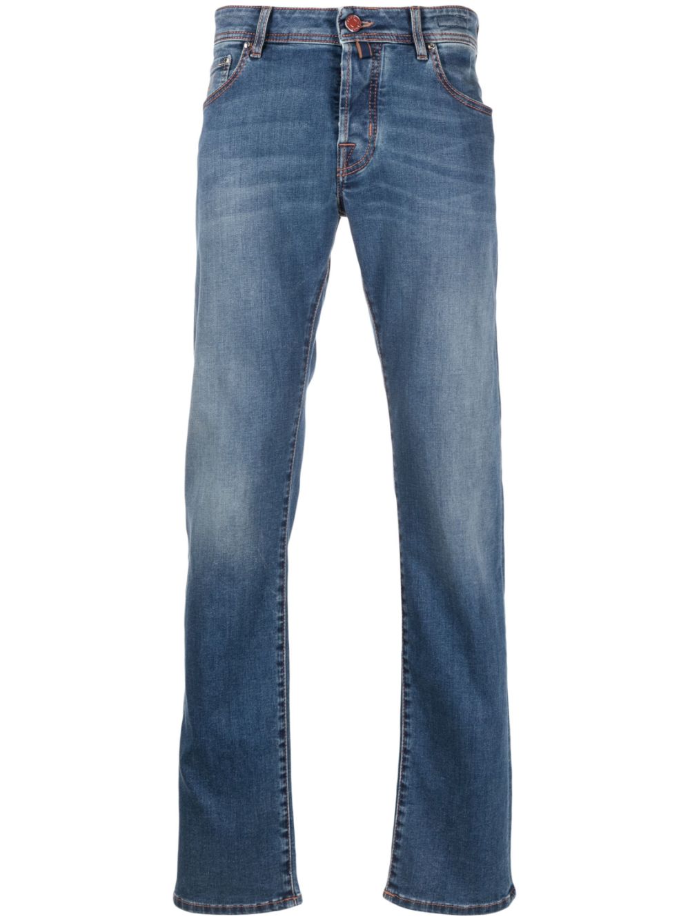 Mid-rise slim-fit jeans - Blue
