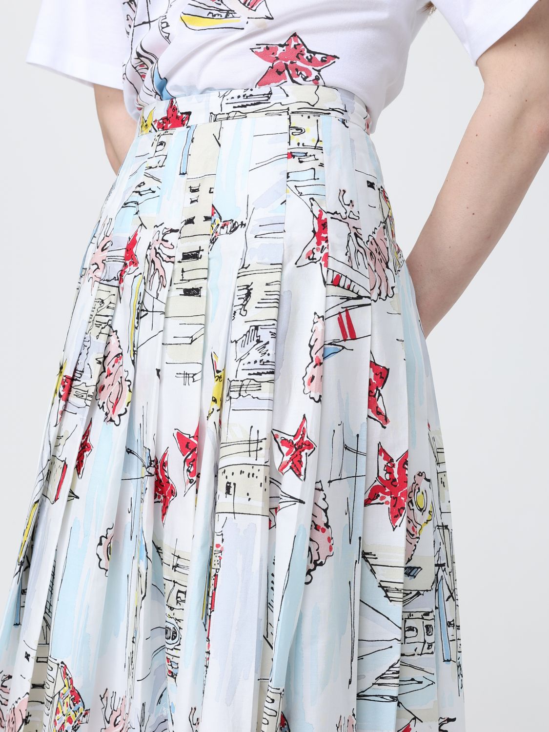 Skirt Woman color White