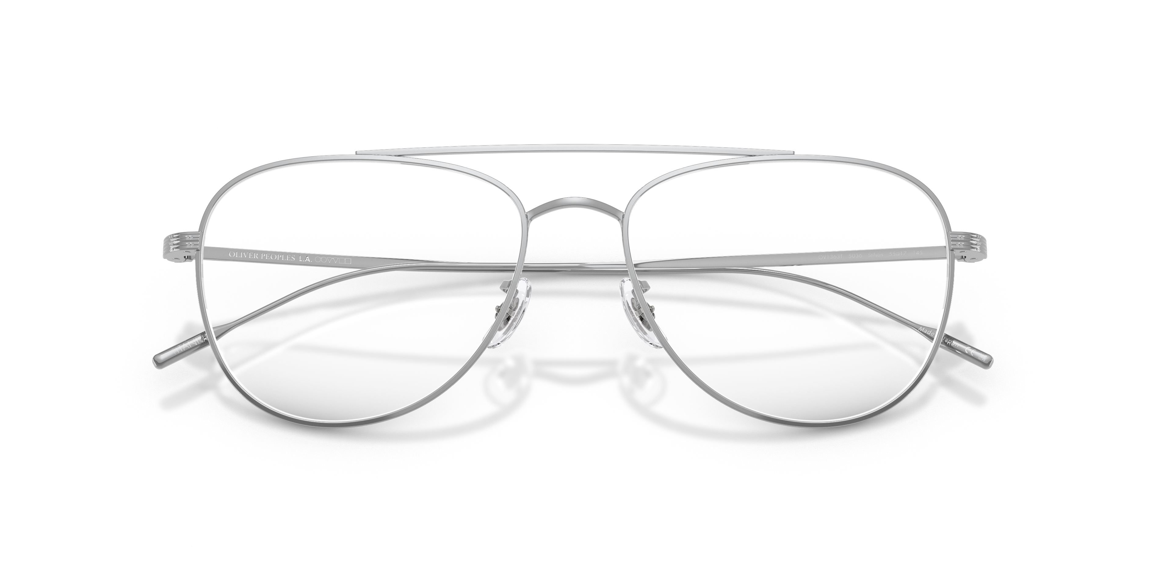 Oliver Peoples Unisex Oliver Peoples OV1363T STILSON 5036 Optische Fassungen Titan Silber Transparent Pilot Norma