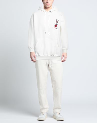 Family First Milano Man Sweatshirt White Size L Cotton