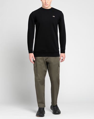 Man Sweatshirt Black Size S Cotton, Polyester