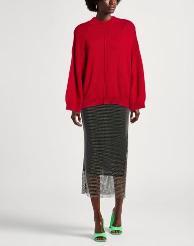 Woman Turtleneck Brick Size ONESIZE Viscose, Polyamide, Wool, Cashmere