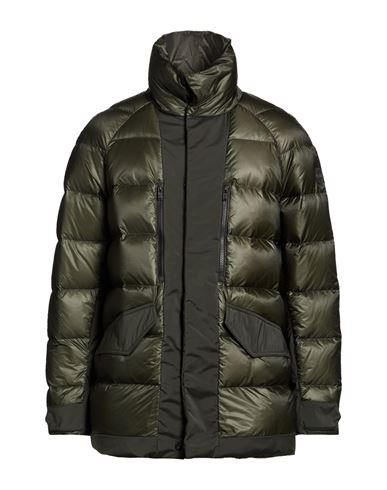 Man Puffer Dark green Size L Polyamide, Polyester, Elastane