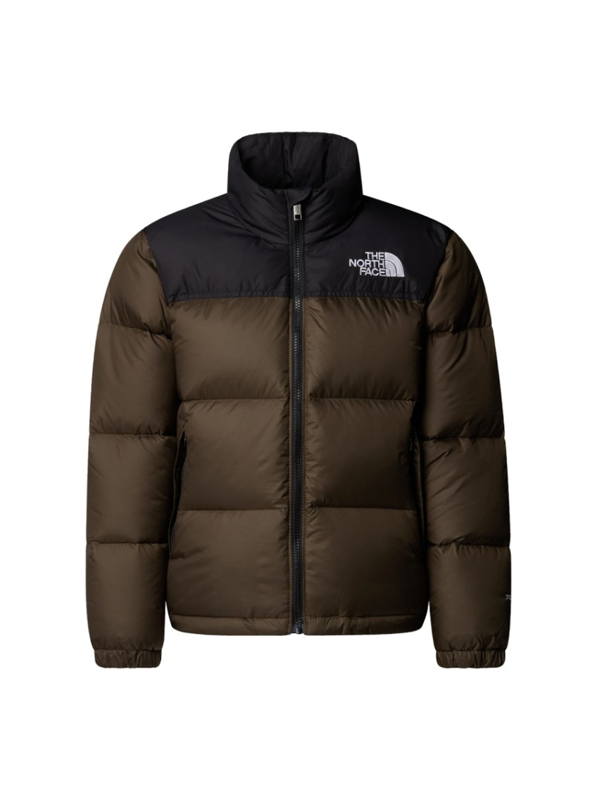 Kids Brown Color Block Jacket