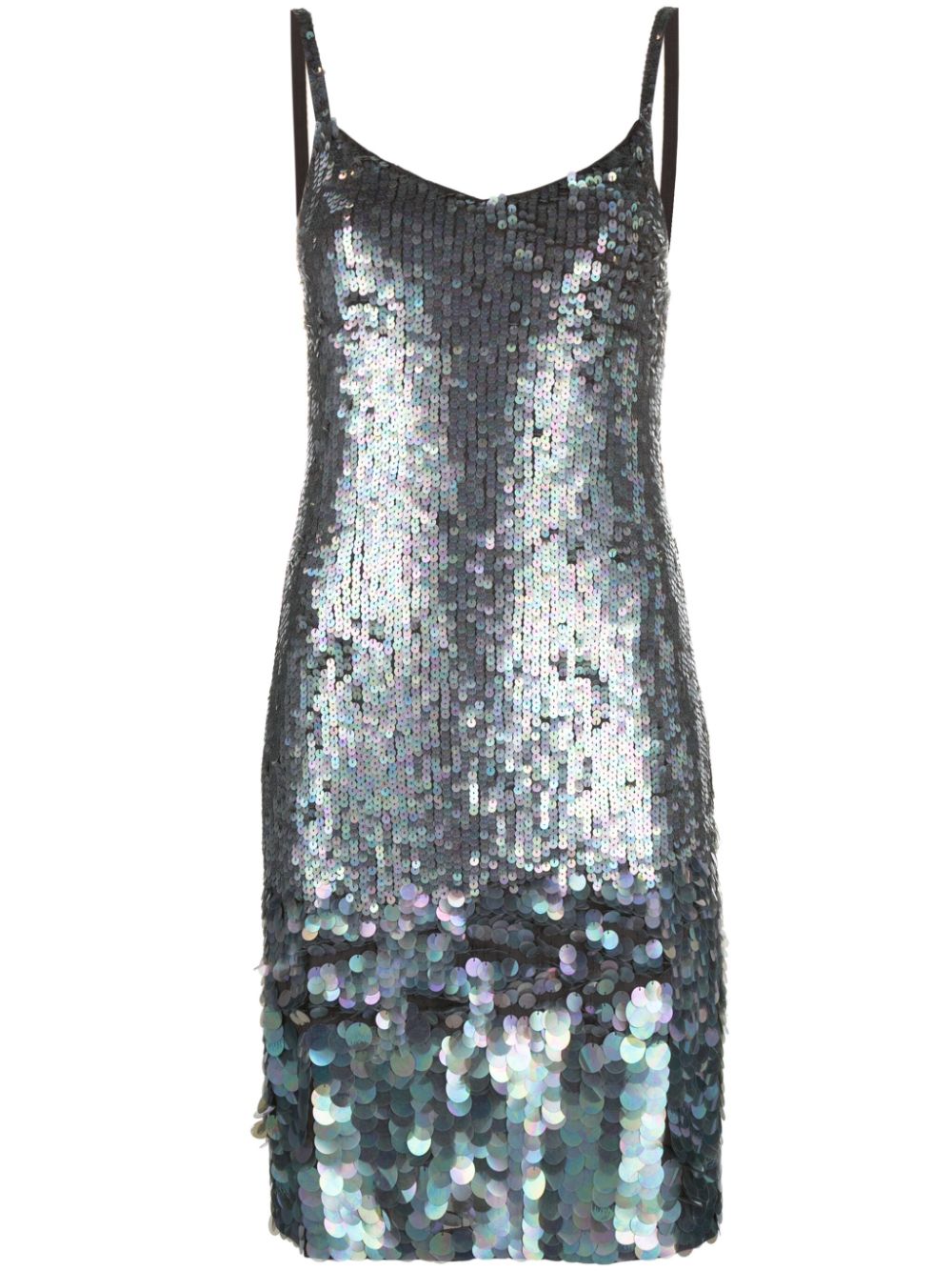 Gigi sequinned slip dress - Grey