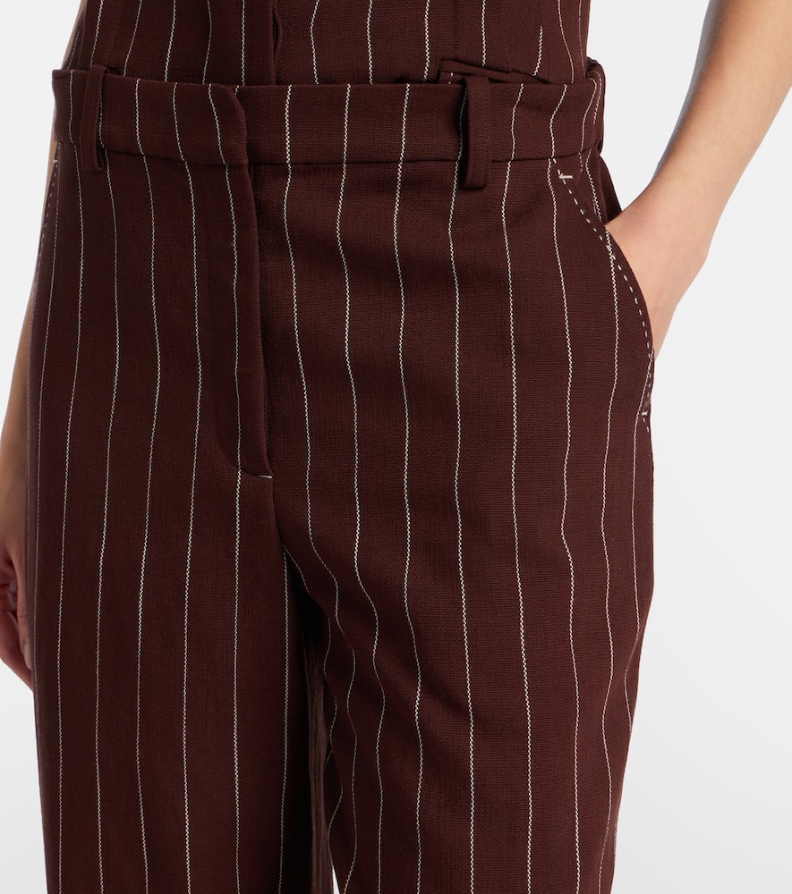 Tavar pinstripe wide-leg pants