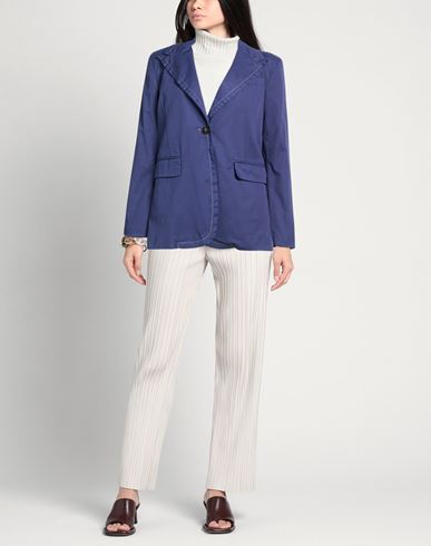 Pièce. Woman Blazer Navy Size 6 Cotton, Elastane