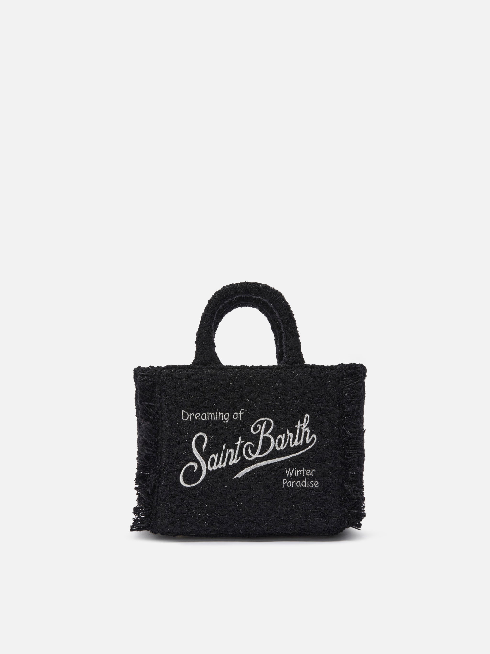 Vanity Mini Tweed Handbag Black Bag - Unisex
