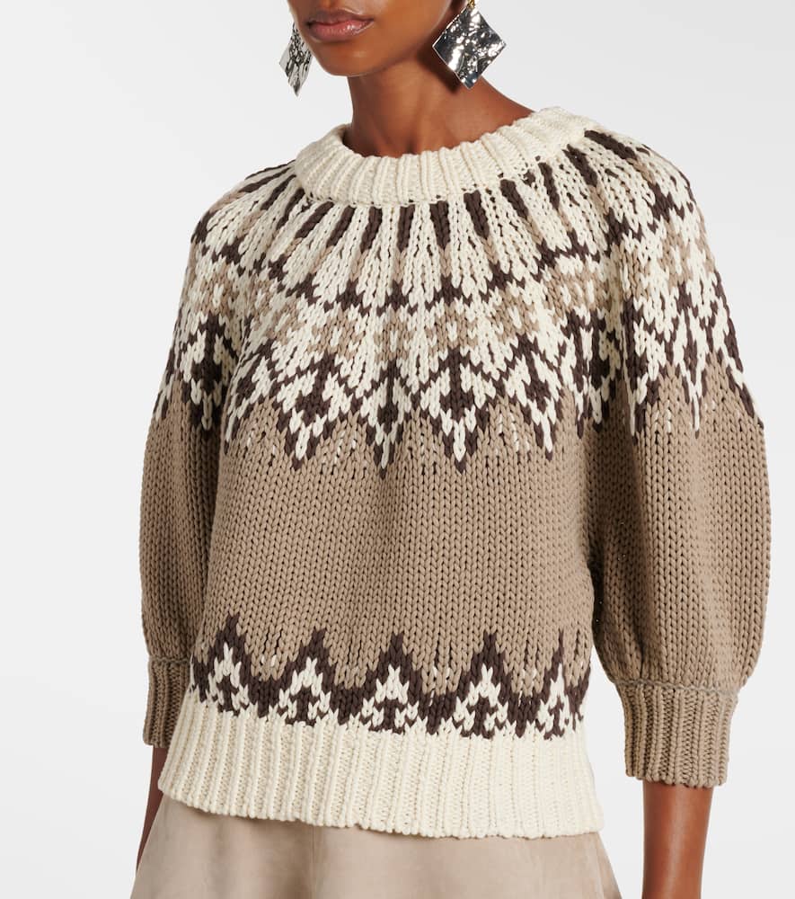 Marty Fair Isle cotton sweater