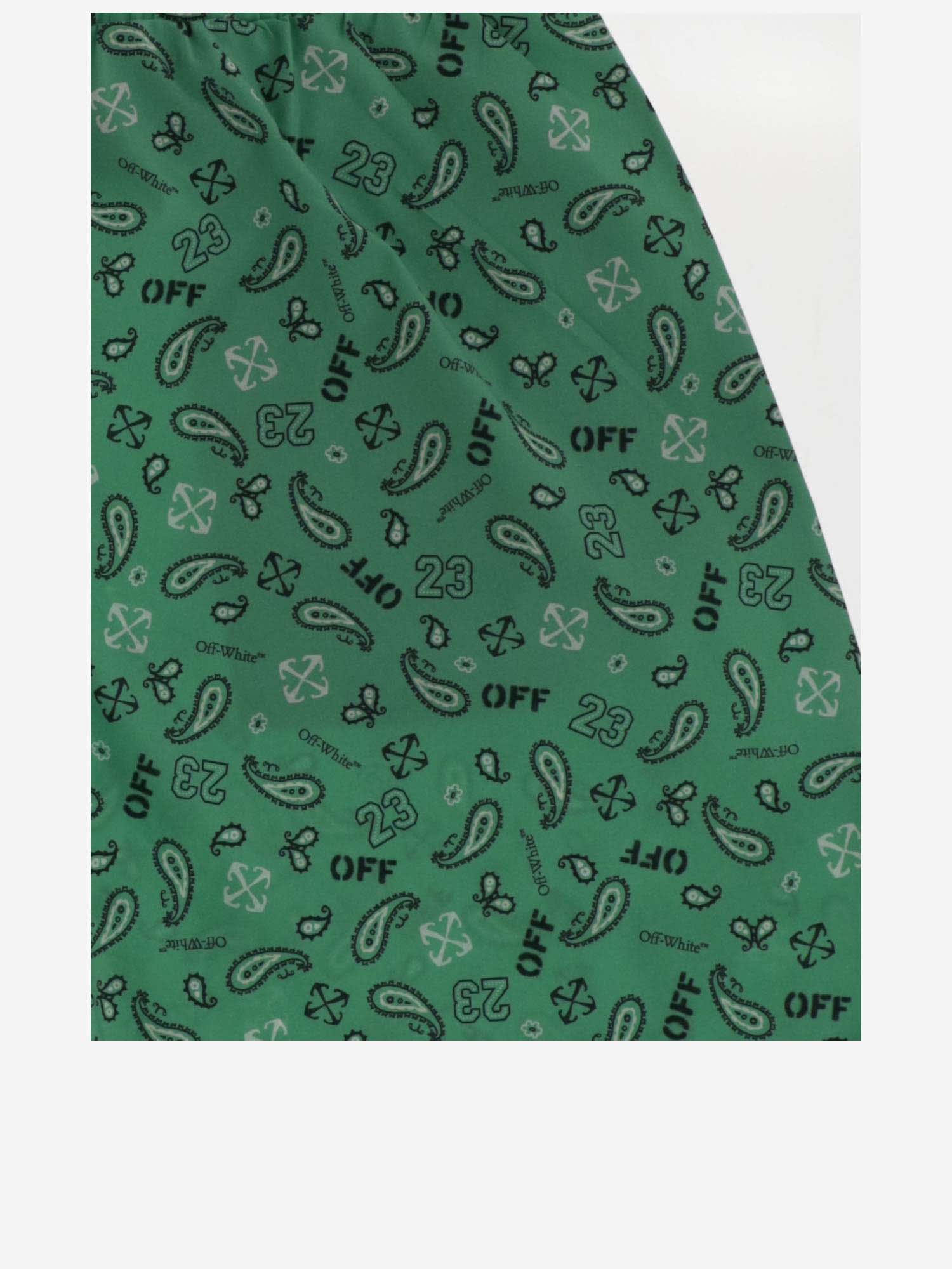 Bandana-print shorts - Green