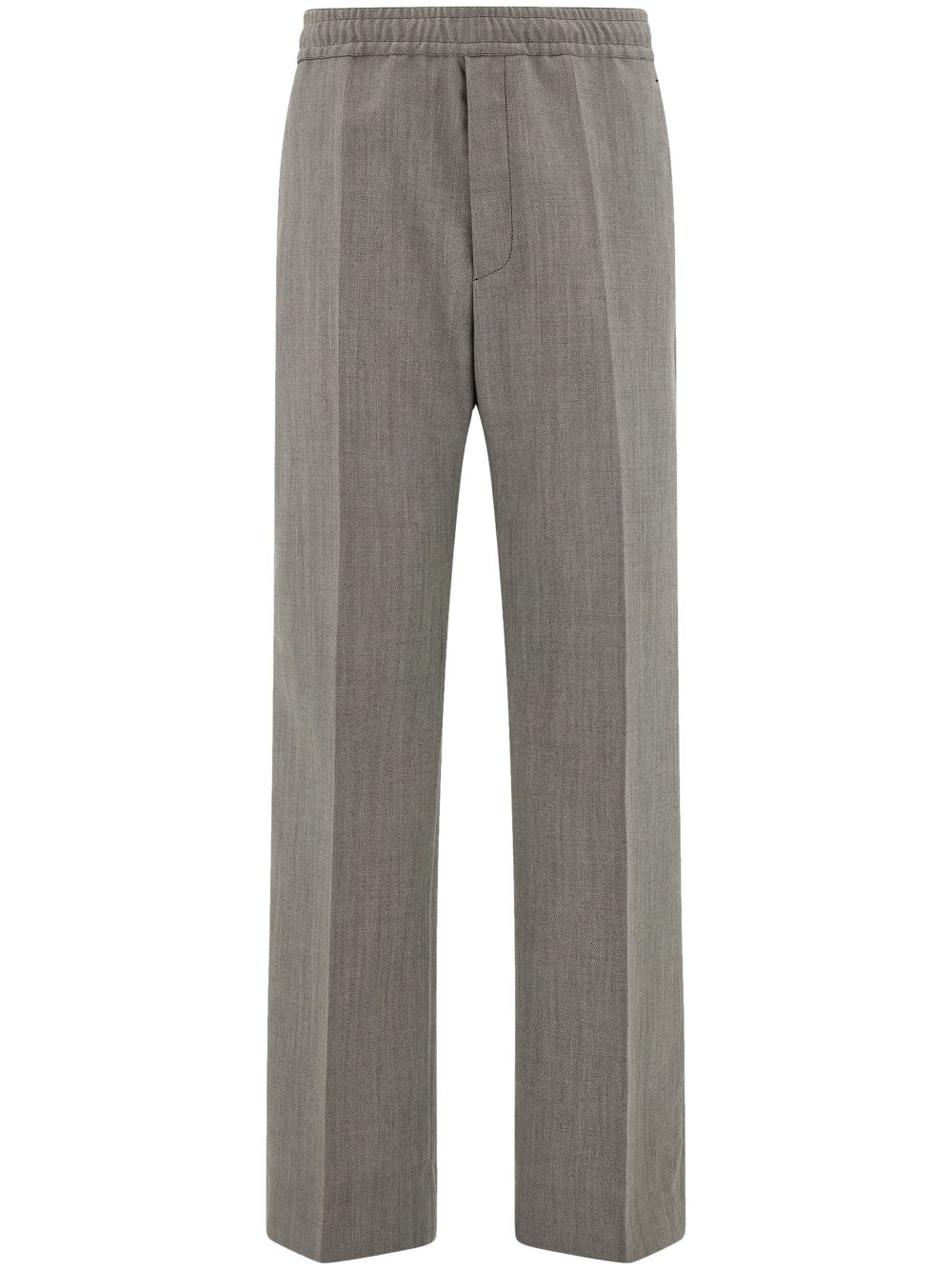 Drawstring-waist trousers - Black