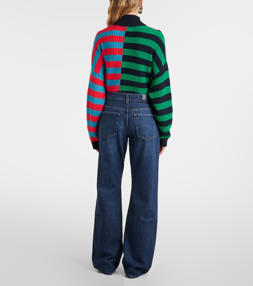 Tess high-rise straight jeans