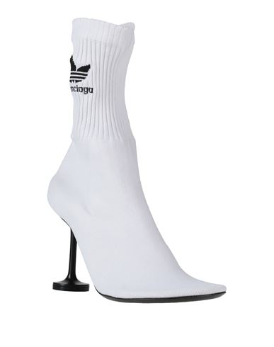 Woman Ankle boots White Size 11 Textile fibers