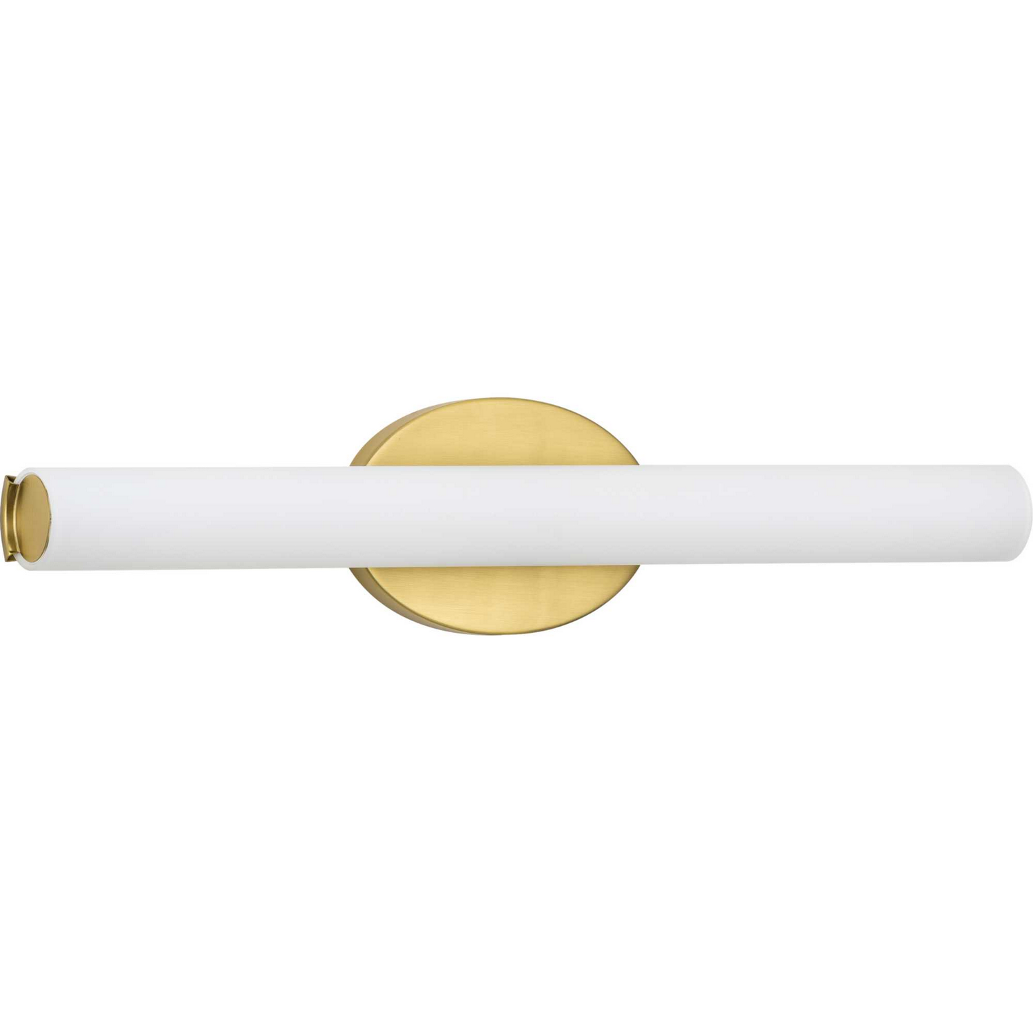 Satin Brass LED Linear Bath from the Parallel Led Collection