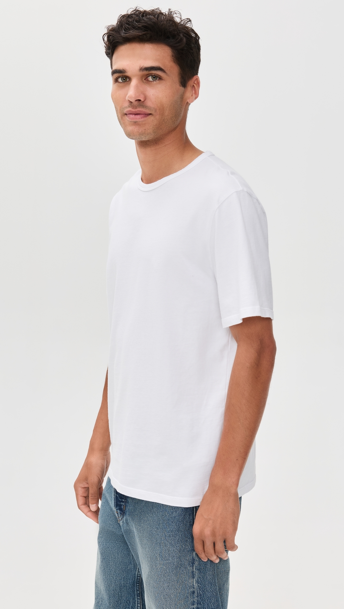 Garment Dye Short Sleeve Crew Tee Optic White