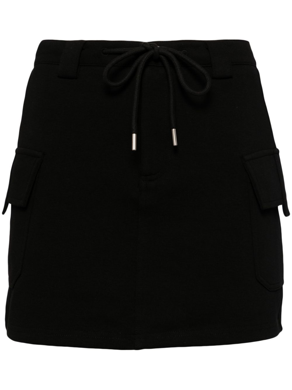 Cargo drawstring skirt - Black