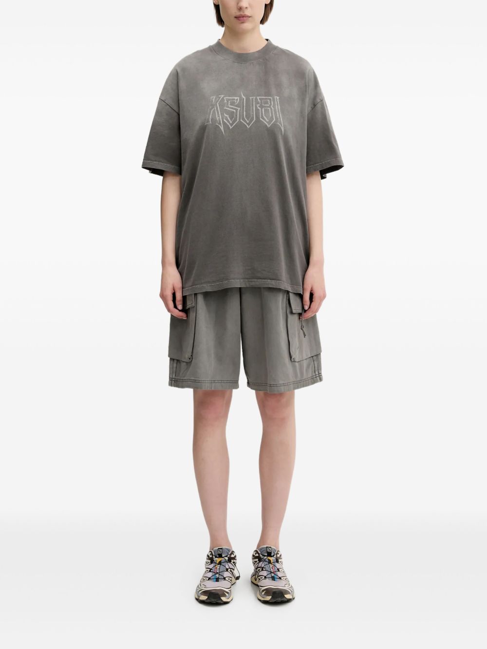 Logo-print T-shirt - Grey